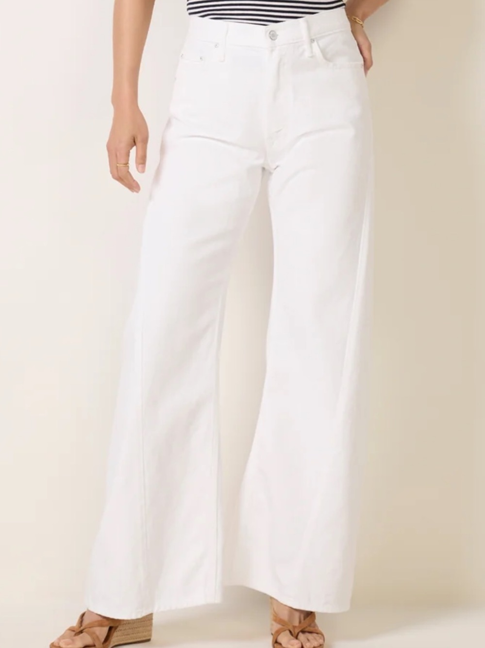 MOTHER Snacks The COOLEST EVER White Twist Flare Jeans 26 NWT $300!! - Picture 7 of 7